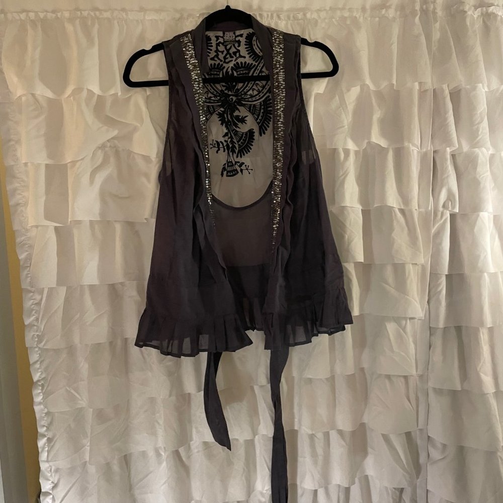 Vintage Free People Wrap Top Size 4